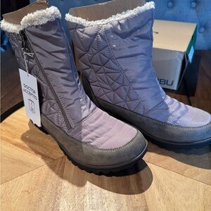 Jambu Quilted Winter Boots - taupe/grey